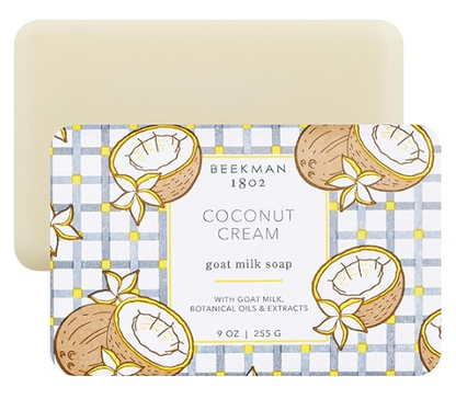 Beekman 1802 Goat Milk Body Soap Bar, Honey & Orange Blossom - Scented - 3.5 oz - Nourishes, Moisturizes & Hydrates - 100% Vegetable Soap - Good for Sensitive Skin - Packaging May Vary