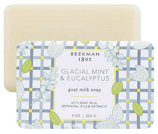 Beekman 1802 Goat Milk Body Soap Bar, Honey & Orange Blossom - Scented - 3.5 oz - Nourishes, Moisturizes & Hydrates - 100% Vegetable Soap - Good for Sensitive Skin - Packaging May Vary