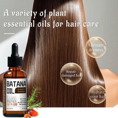 Mysense Batana Natural Hair Growth Oil With Organic Castor & Coconut Oils For Women And Men, Moisturizing & Strengthening Serum For Scalp & Hair Care