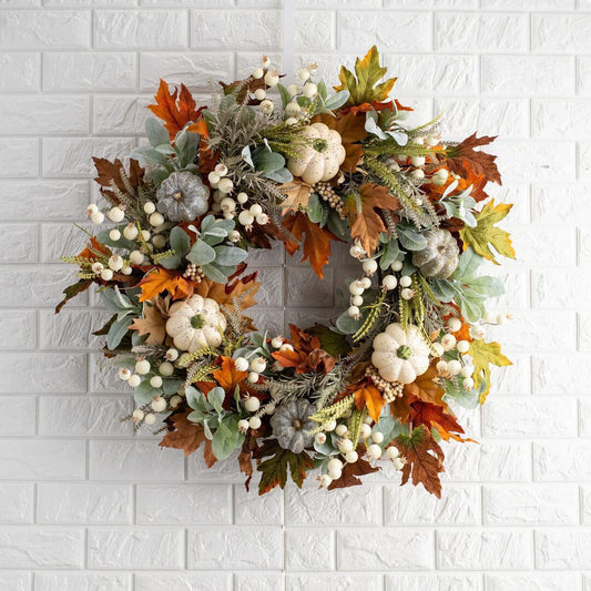 Autumn Pumpkin Leaf Garland Decor