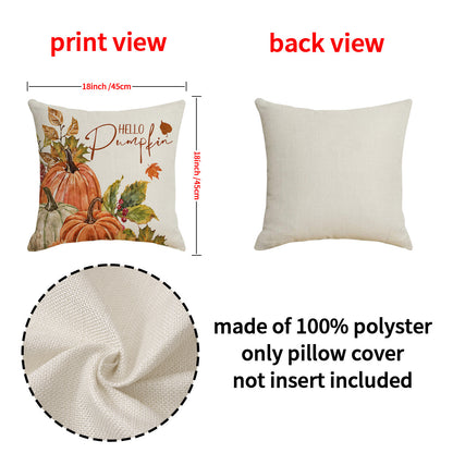 Thanksgiving Pumpkin Pillow Cover