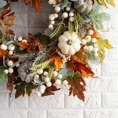 Autumn Pumpkin Leaf Garland Decor