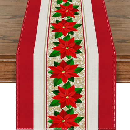 Christmas Polyester Tablecloth – Holiday Decoration